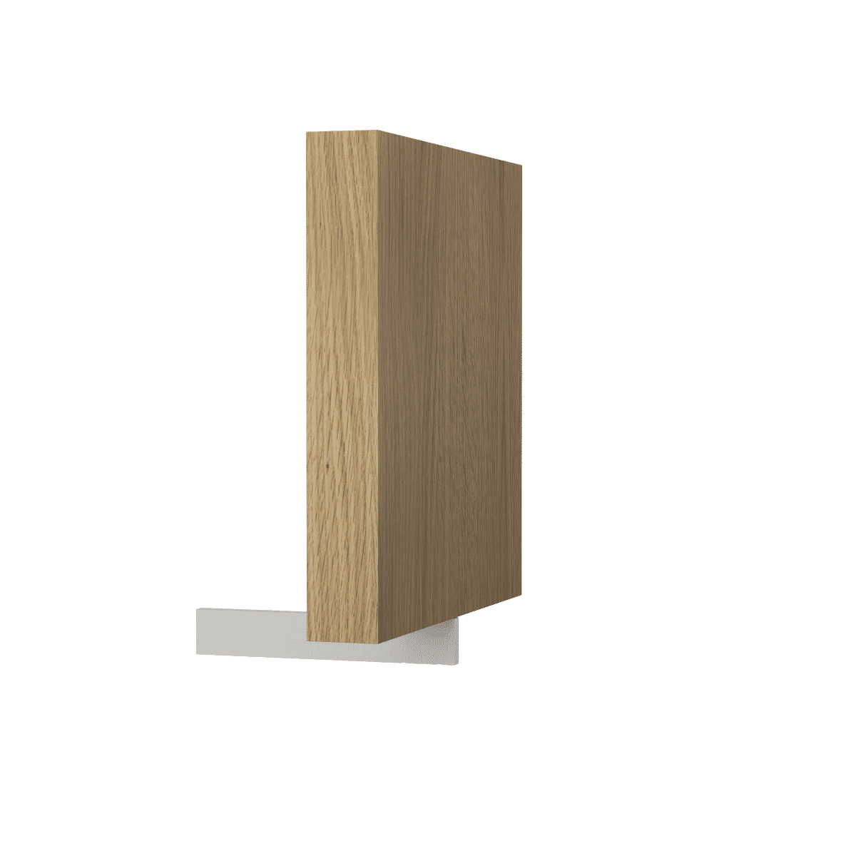Pira Bokstøtte 20x3x20 Hvit eik