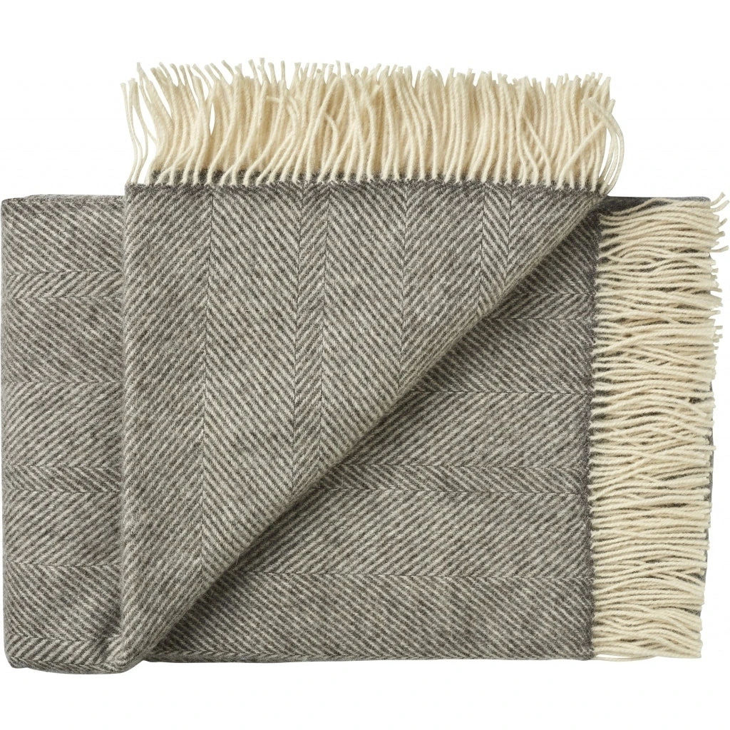 Rømø plaid 140x240 cm Dark Nordic Grey