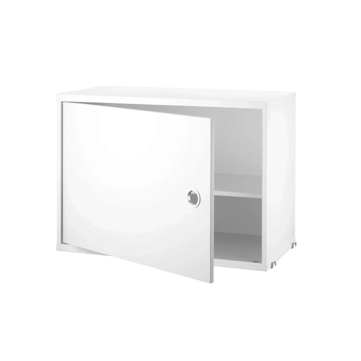 Skap med slagdør 58x30x42 Hvit