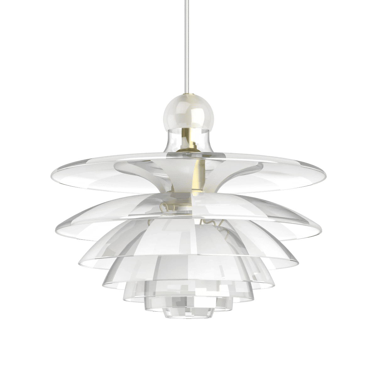 PH Septima – Clear and matt glass/brass