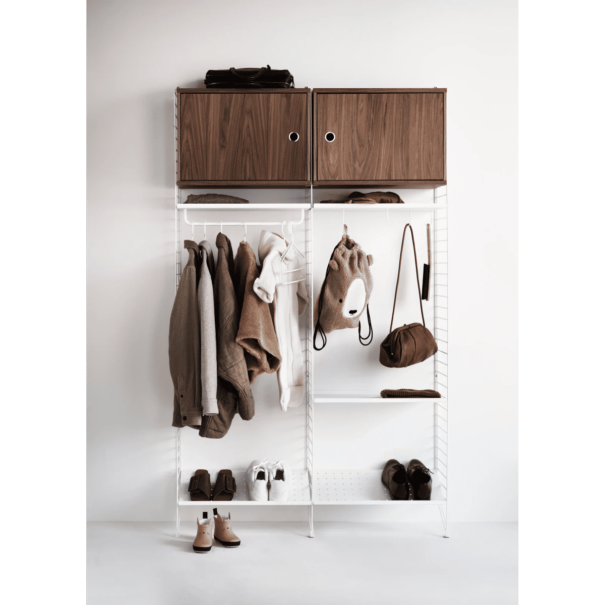 Kleshenger 41x26 Hvit – 4 stk