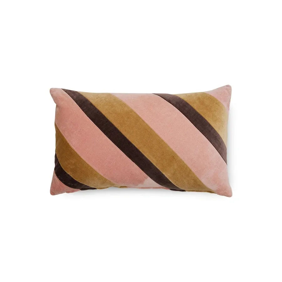 Stripete velurpute Sunkissed (50x30cm)
