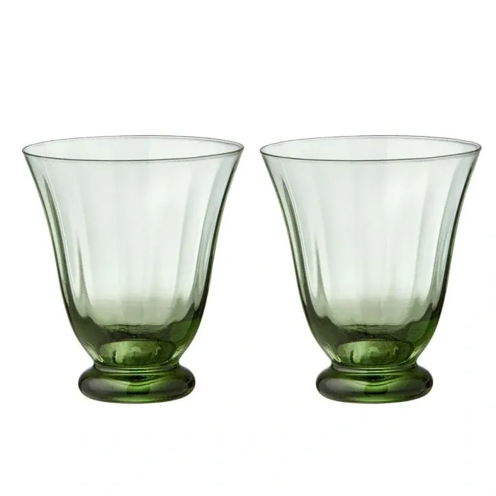 Vannglass Trellis Sage, 2 stk