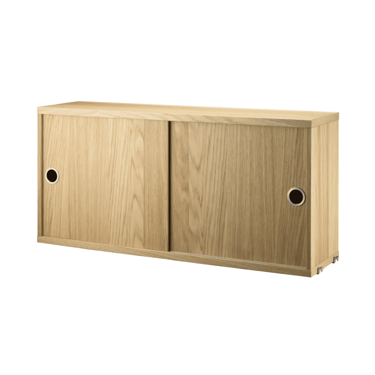 Skap med skyvedør 78x20x37 Eik
