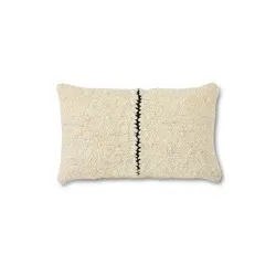 Naturull stripete pute (50x30cm)
