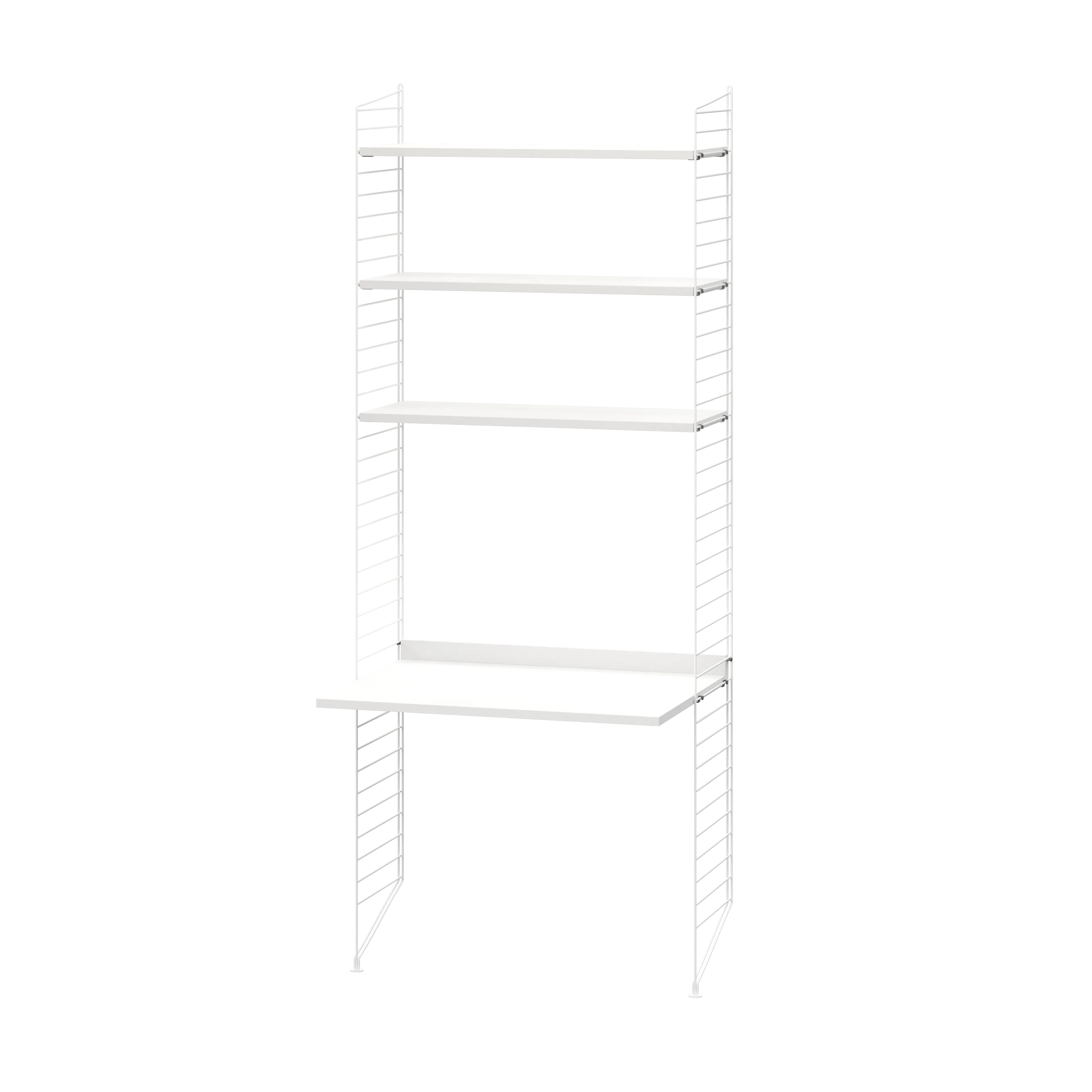 Arbeidsplass A – gulvmontert, 1 hylle og arbeidsbord