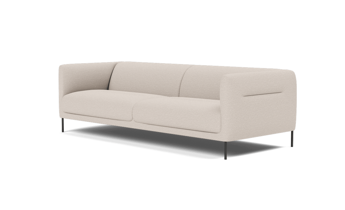 Konami Sofa, 2½ seater, 235 cm – Sisu 0105 Sort