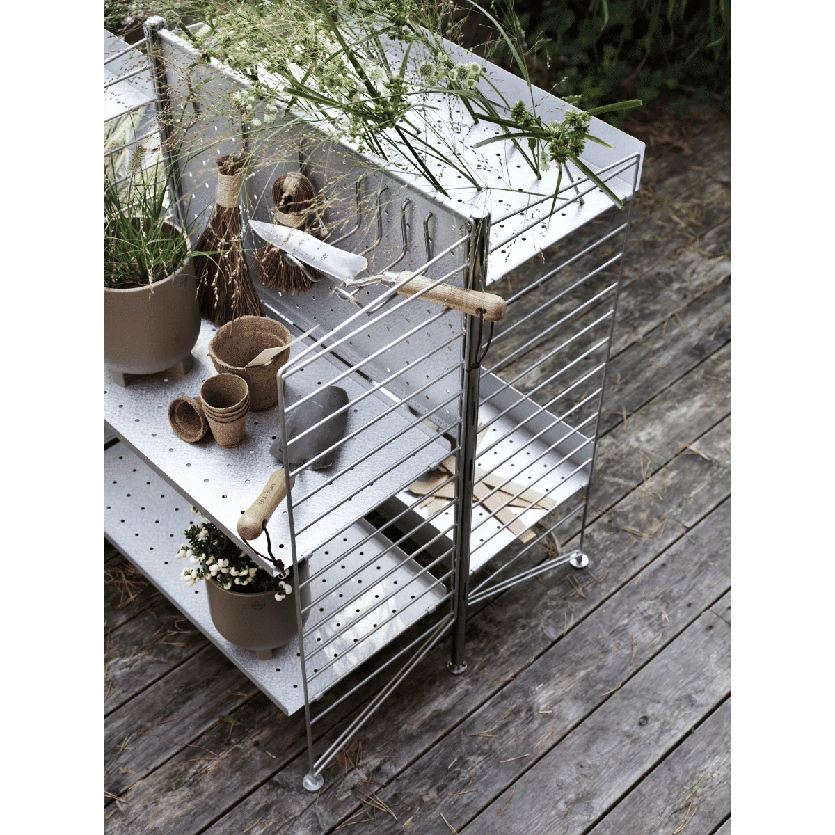 Stående dobbel krok 4x11,5x10 Rustfritt stål – 2 stk