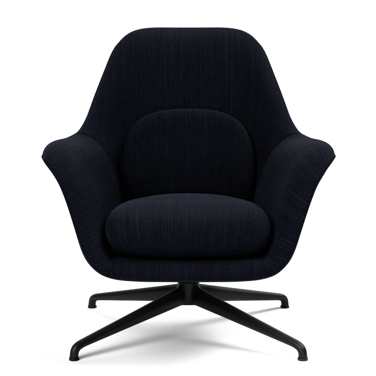 Swoon Lounge Petit Swivel base – Sunniva 192 Dreibart understell sort