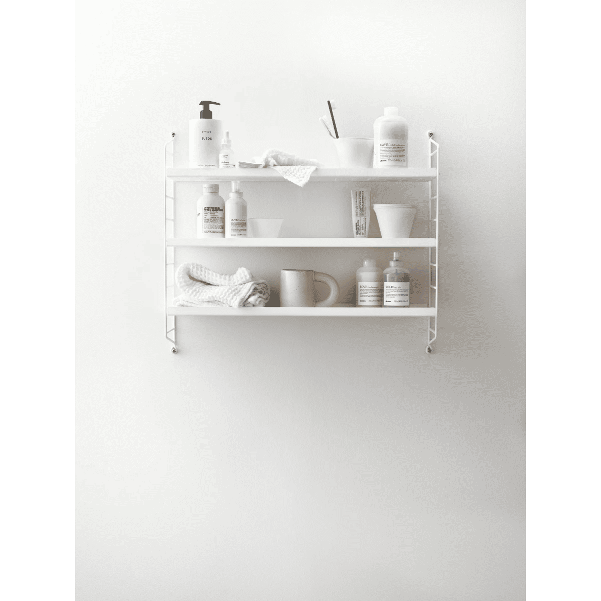 String Pocket Metal 60x15x50 Hvit