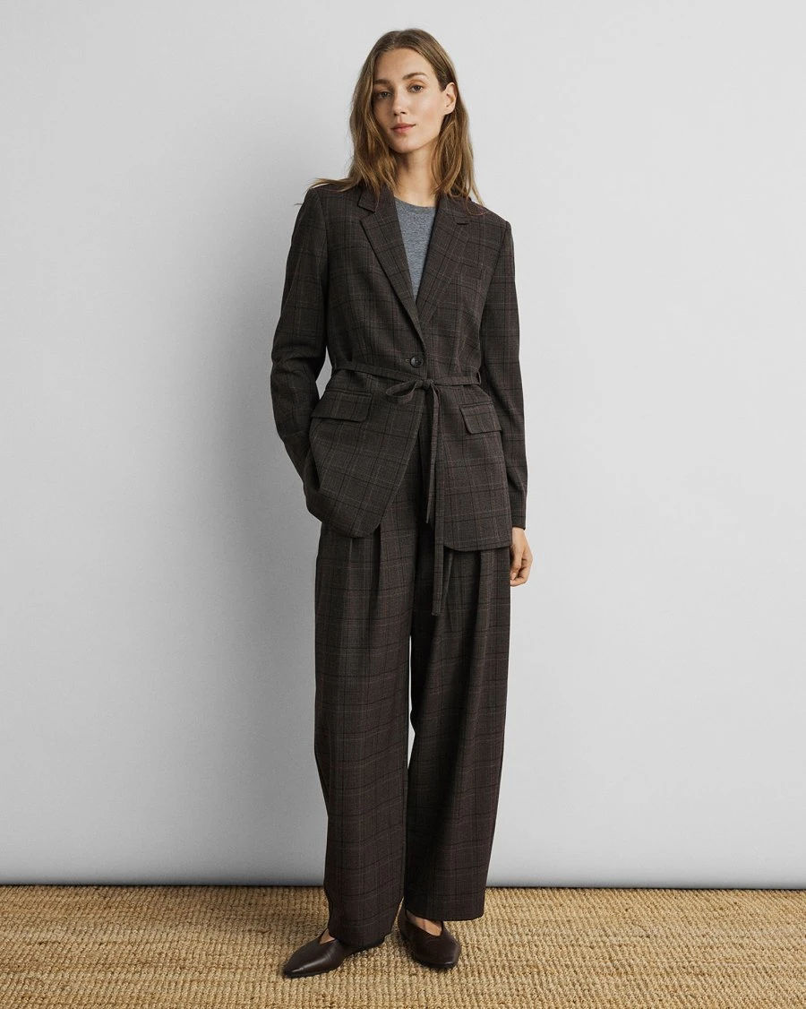 MSCH Johnna HW Barrel Pants CHK