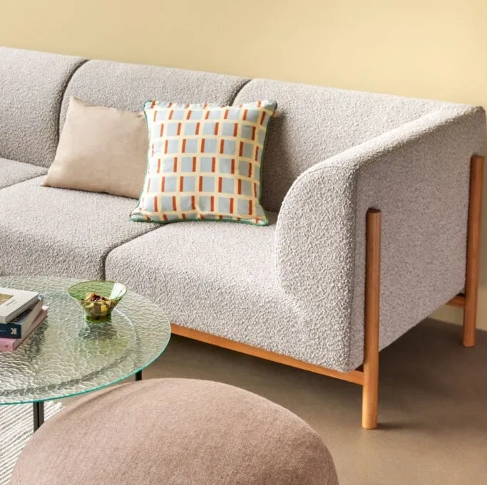 Moment Sofa 3-seter Large Grå