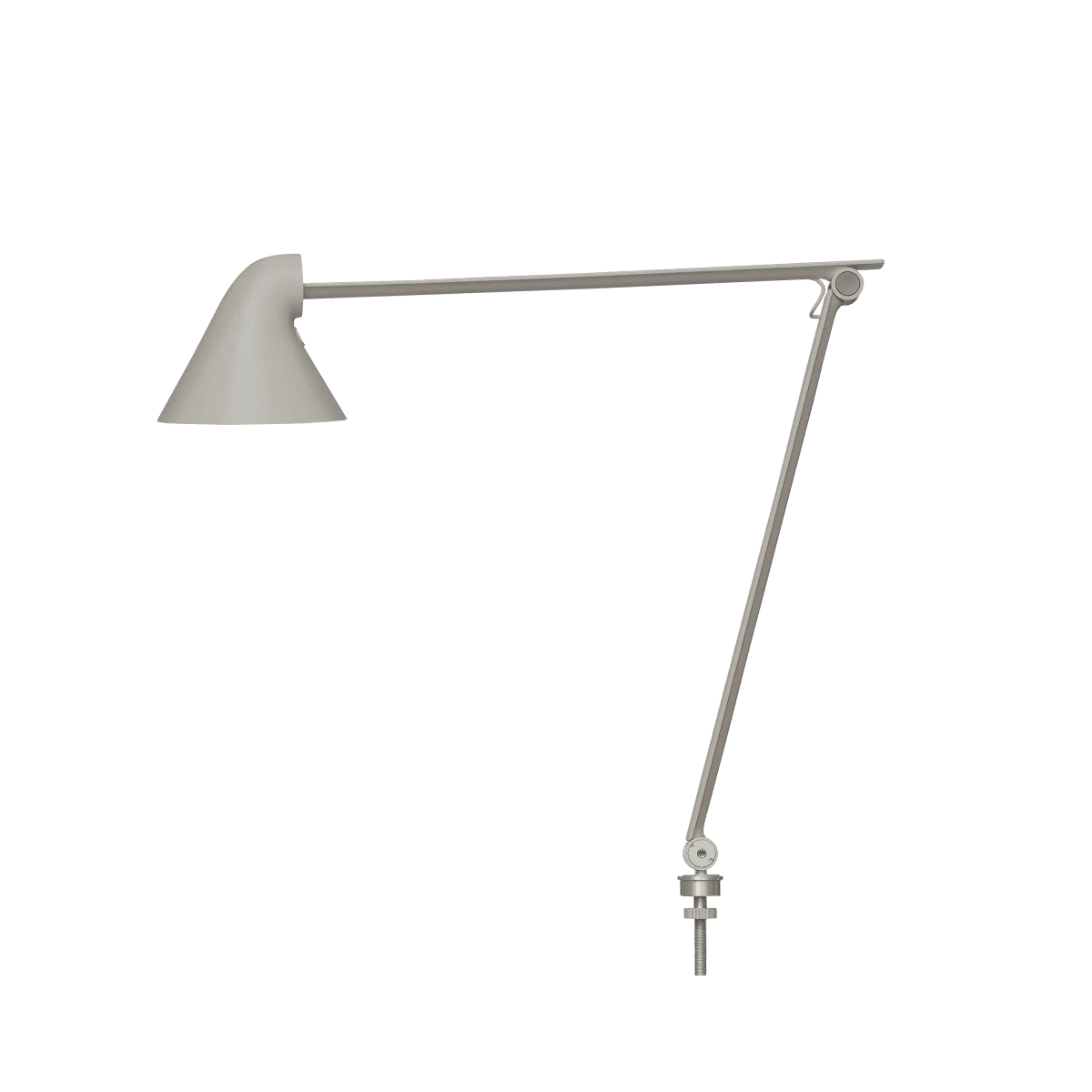 NJP Bordlampe – Light aluminium grey LED 2700K 10W Pin ø40