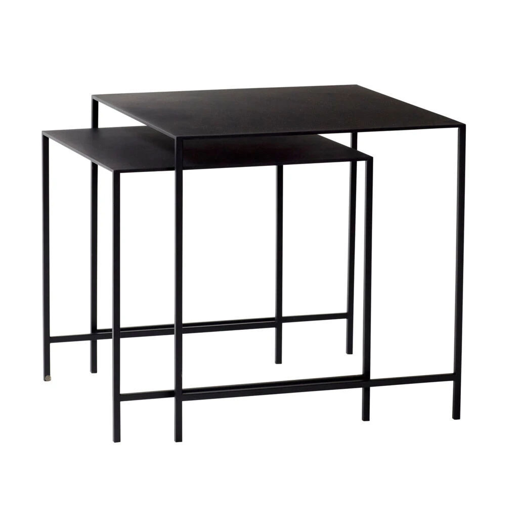 Duo Sidebord Sort (sett av 2)