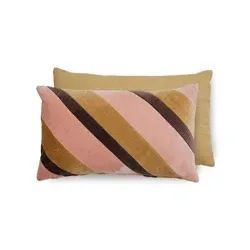 Stripete velurpute Sunkissed (50x30cm)