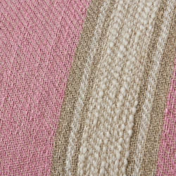 Vevd stripet pute blush (60x40cm)