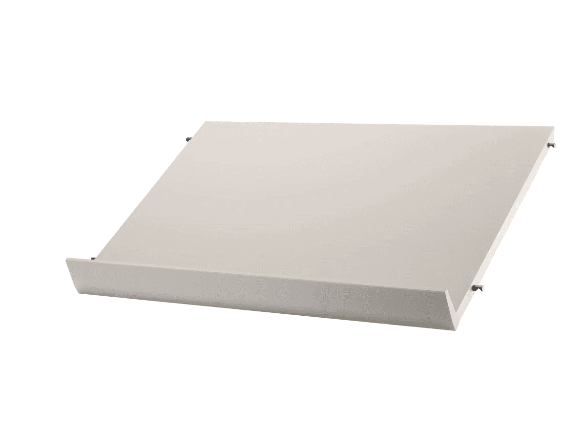 Magasinhylle massiv 58x30x15 Beige