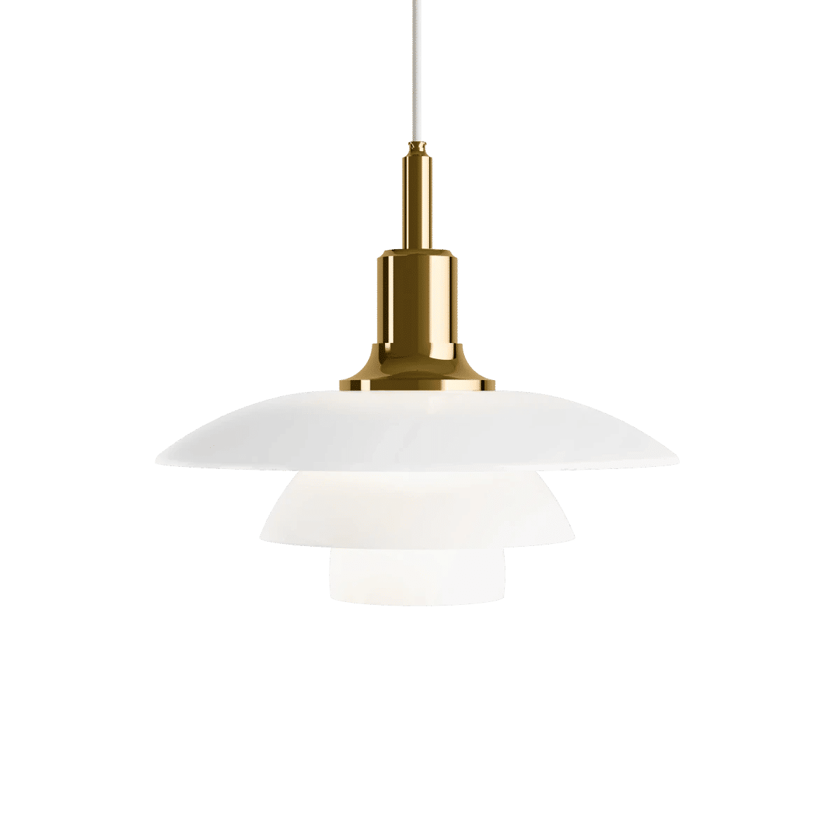 PH 3½-3 Pendel Glass Brass PVD