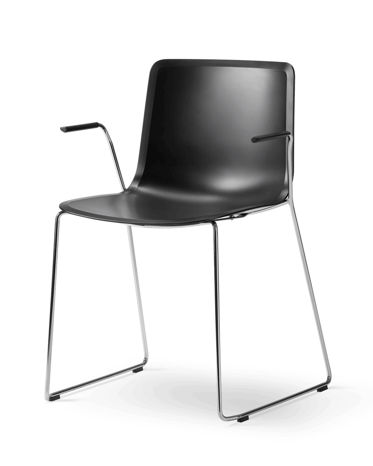 Pato (4110) Sledge Armchair – Sort Krom