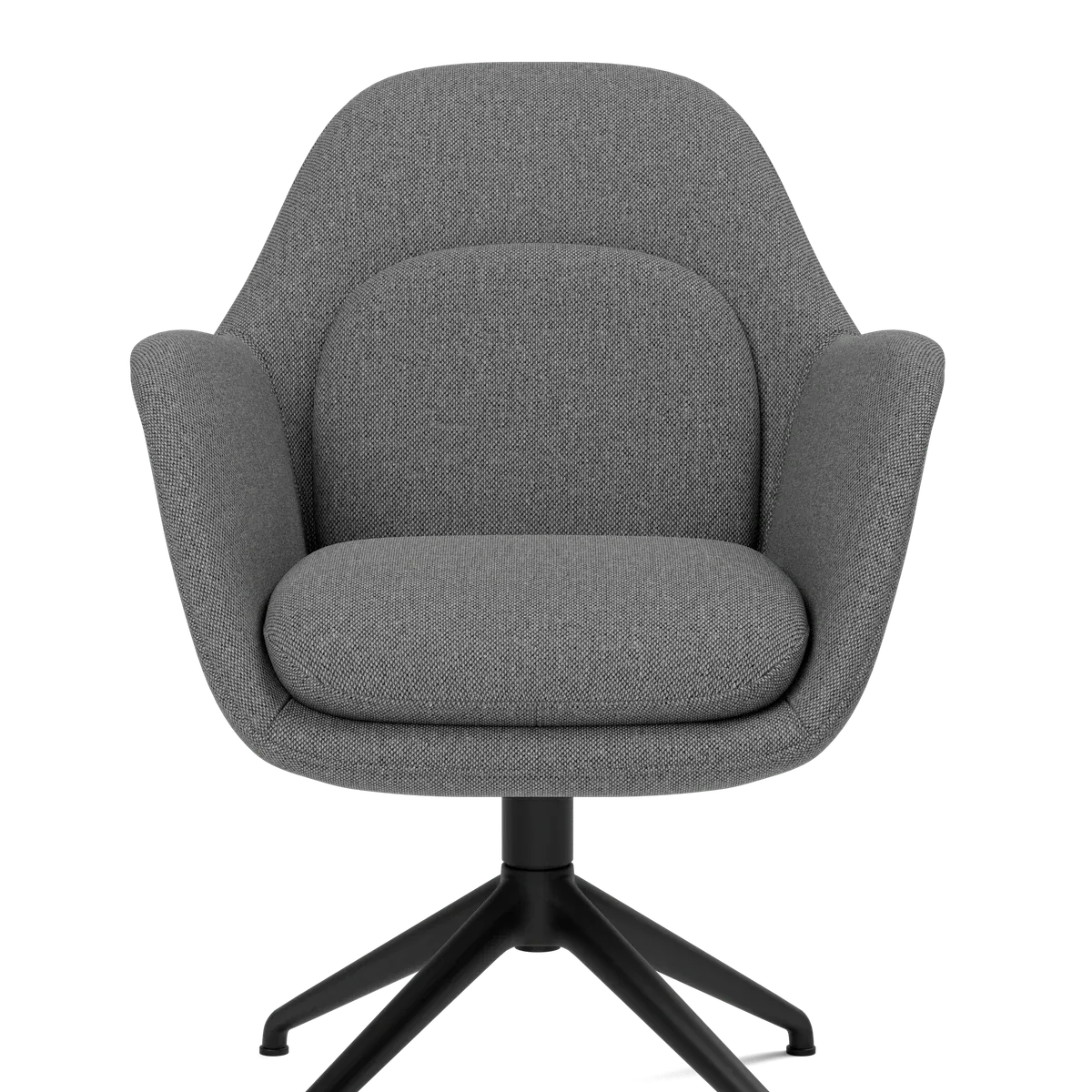 Swoon (1779) Dining Armchair Swivel Base – Sunniva 242 Dreibart understell polert aluminium