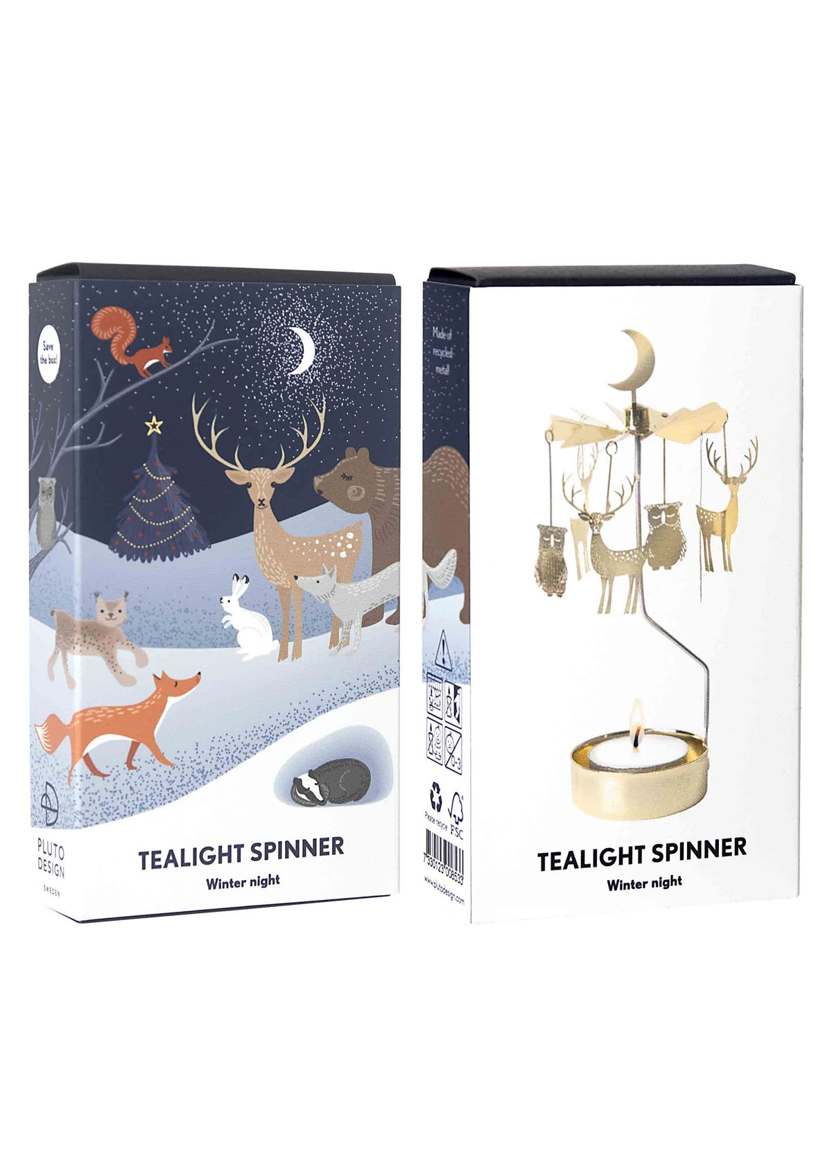 Tealight Spinner Winter Night
