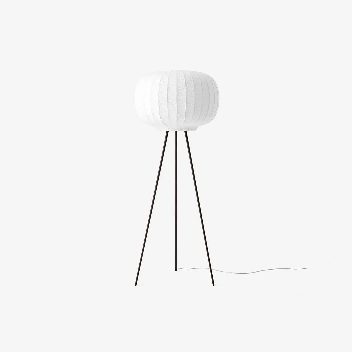 Vipp581 Papirlampe gulvlampe, mørk eik/mørk brun