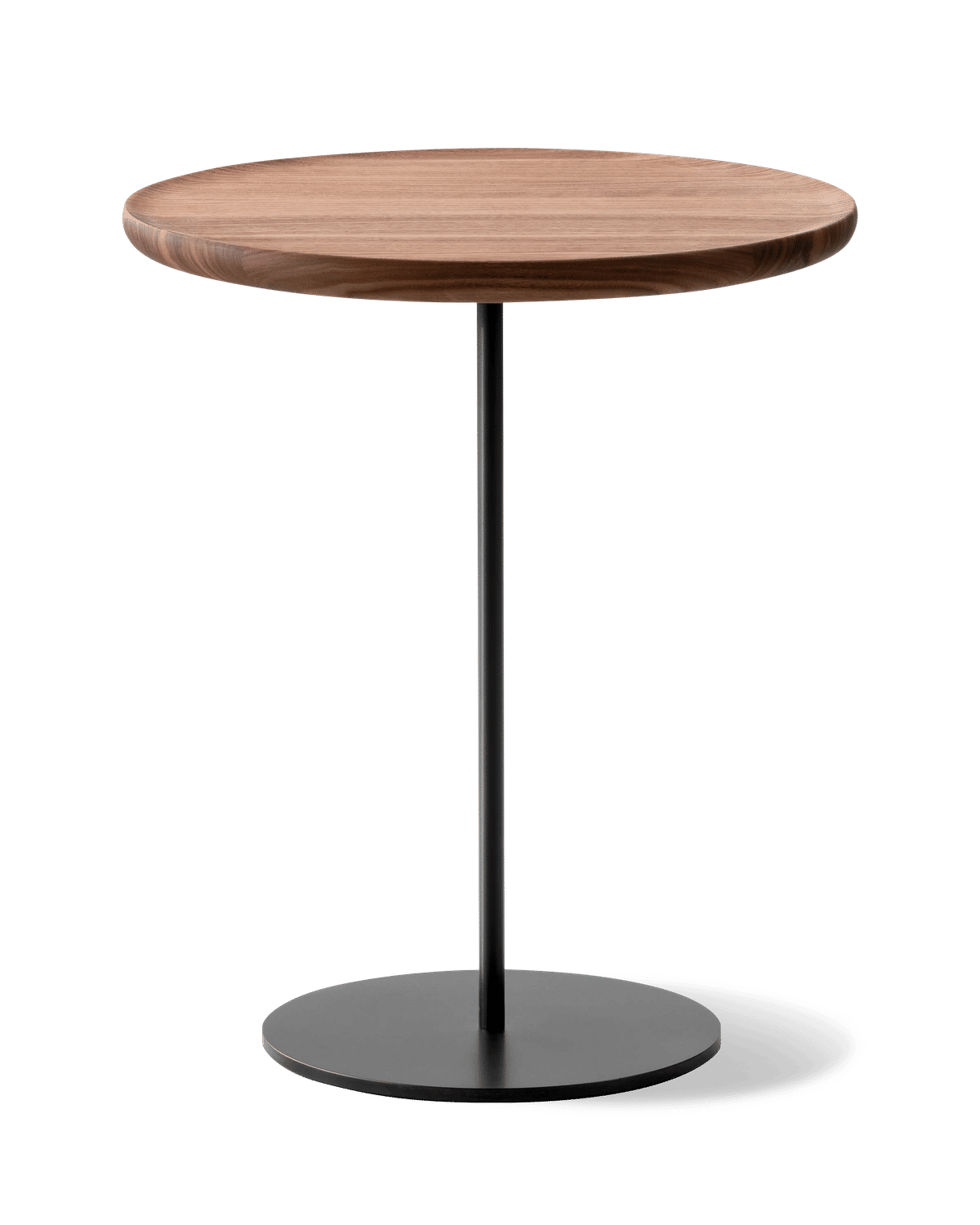 Pal Table Ø44 – Valnøtt oljet Sort lakkert Høyde 52 cm