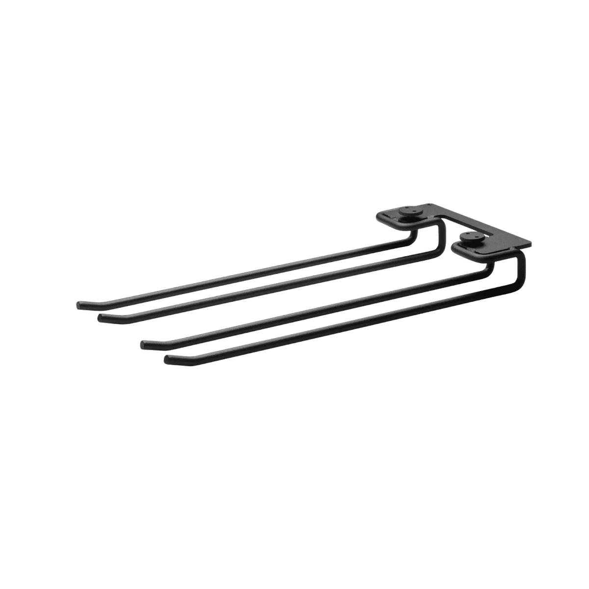 Glassholder 13,5x30x3 Svart – 2 stk