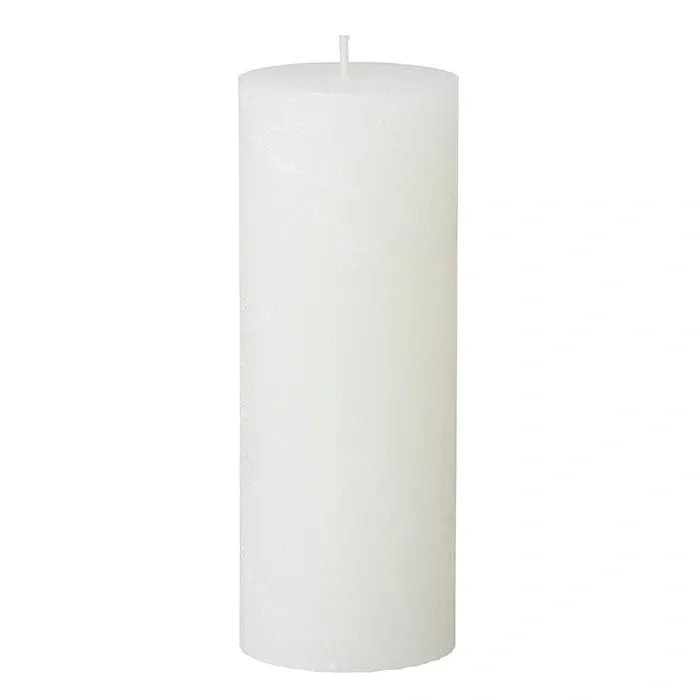 Blokklys rustikk H18 cm Vanilla