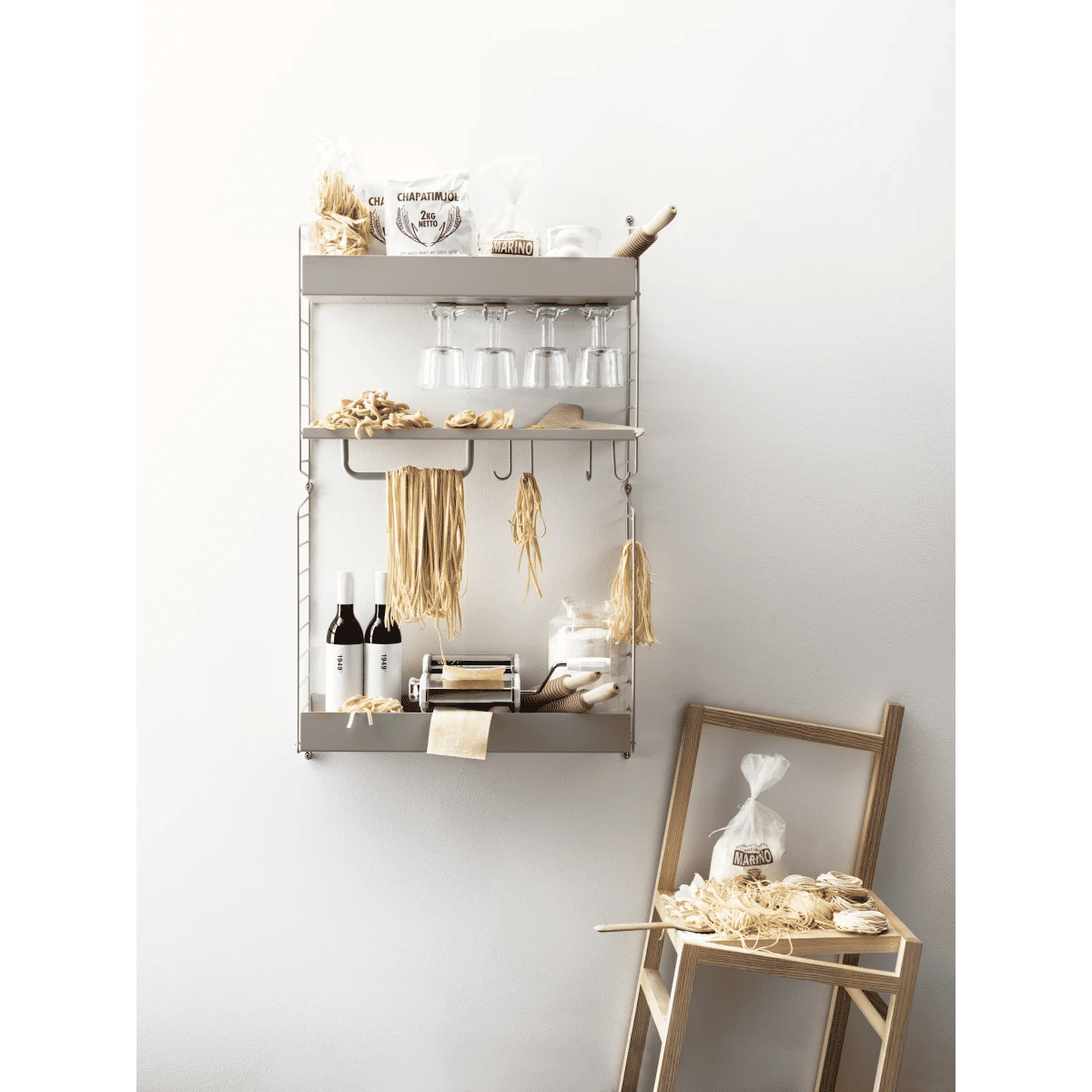 Glasshenger 13,5x30x3 Beige – 2 stk
