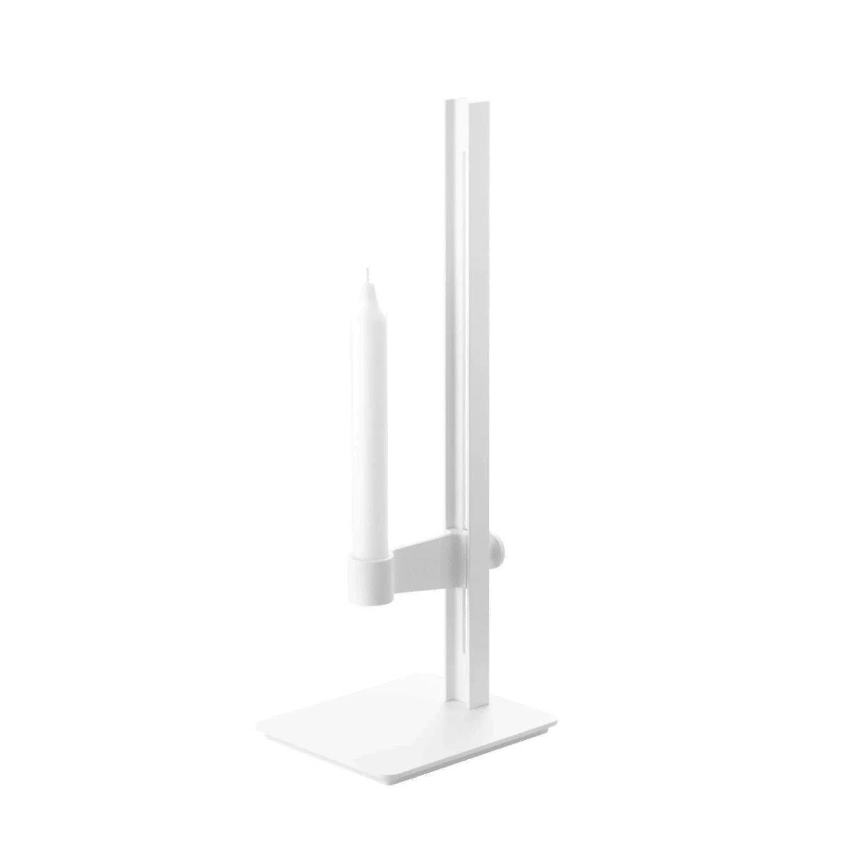 Museum lysestake 13x15x40 Hvit