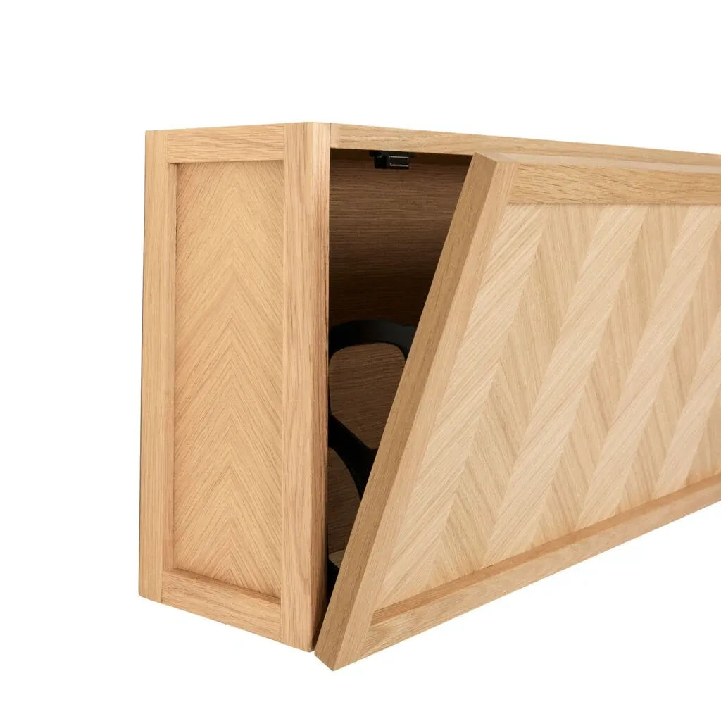 Herringbone Skoskap Stor Natur 100x25xh40cm