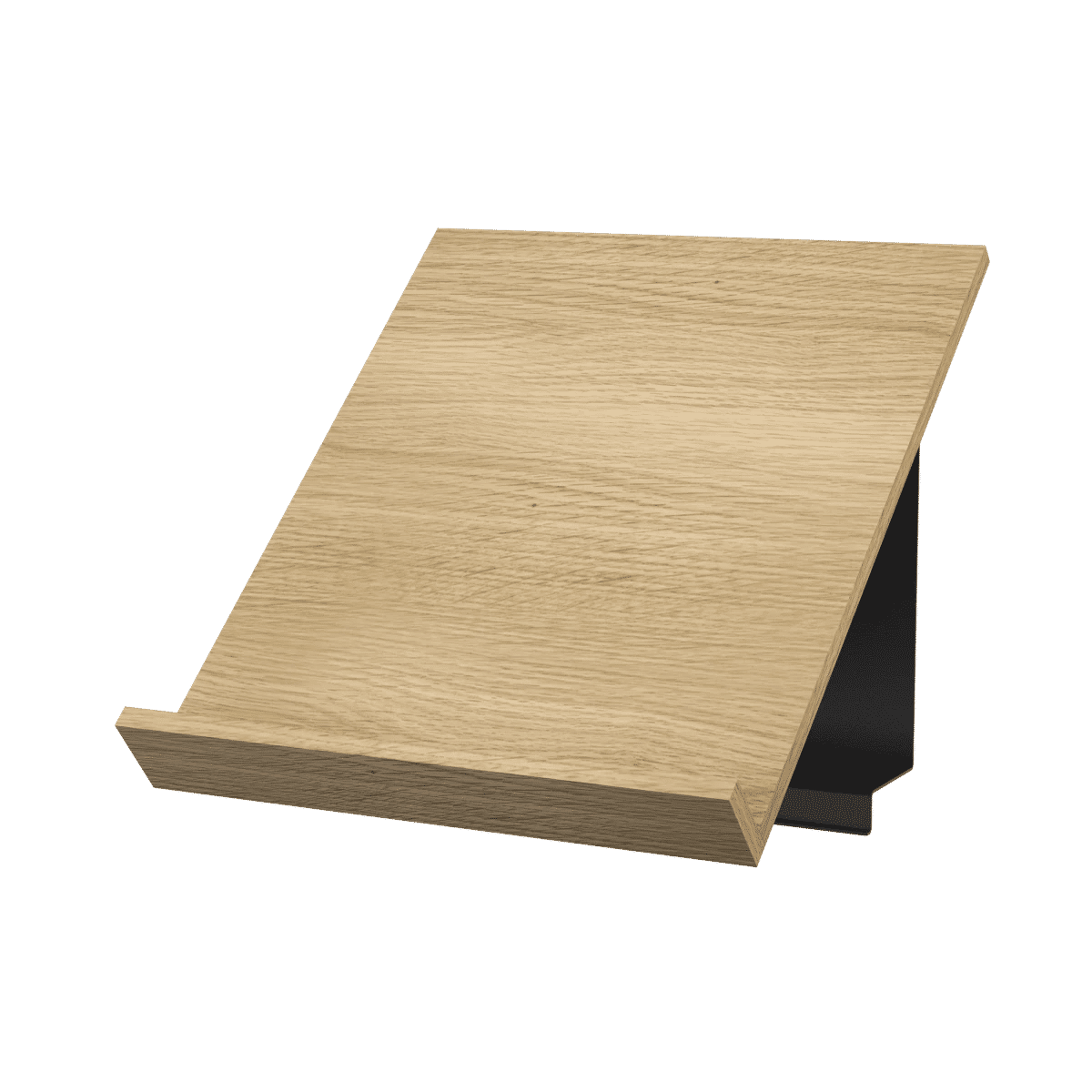 Pira magasinhylle 32,5x32,5x28 Svart grå, Hvit eik