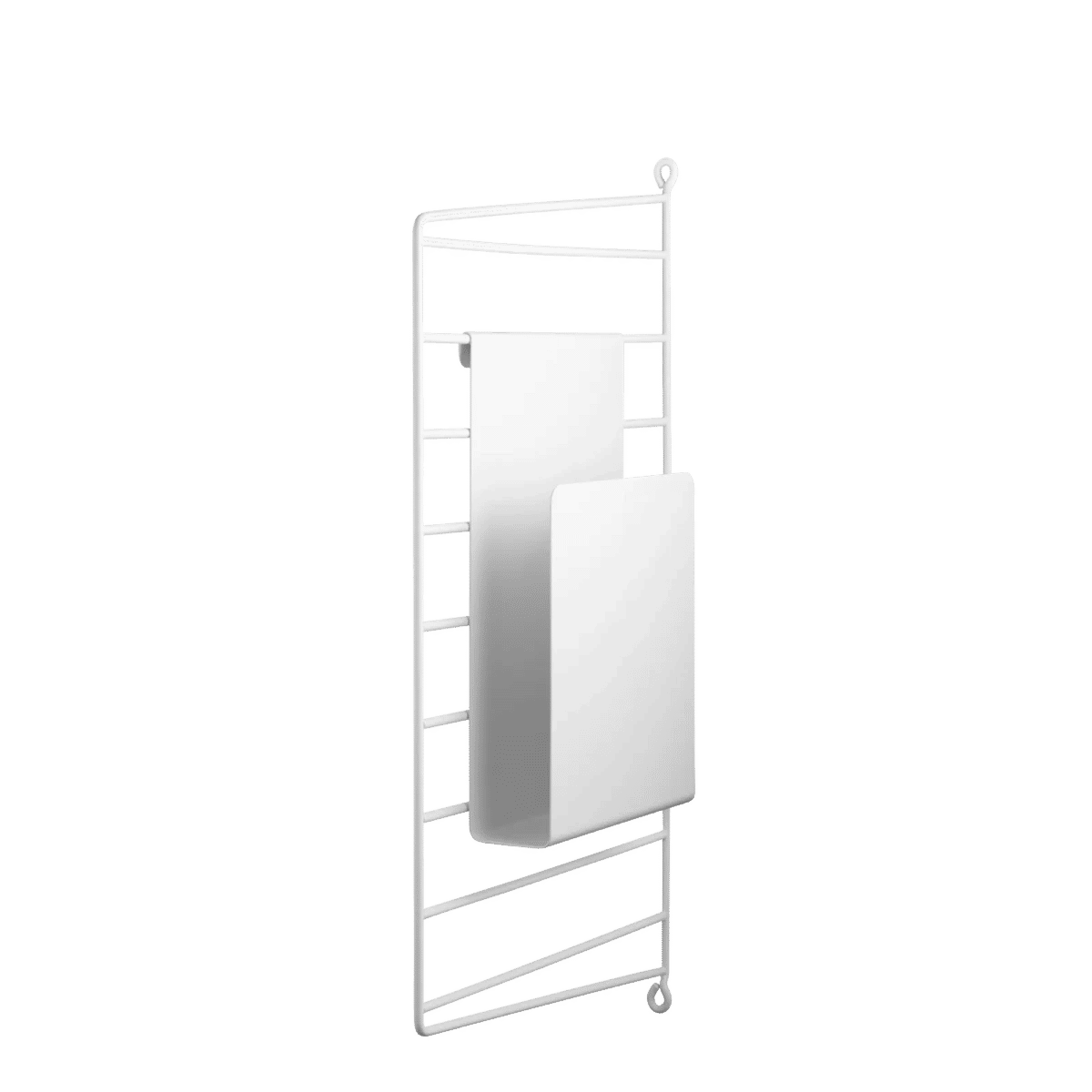 Tidsskriftholder 5x17x27 Hvit