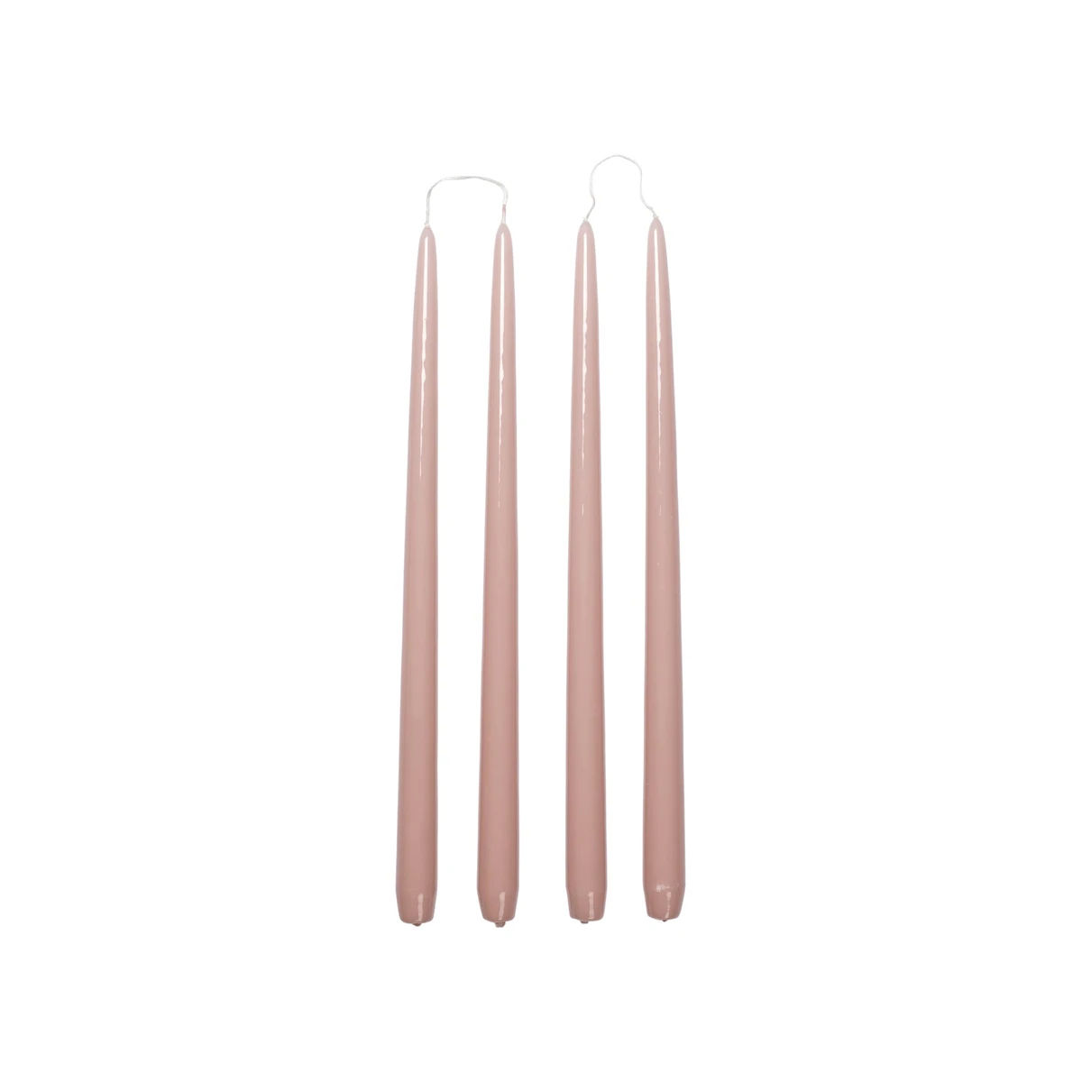 Smooth Glossy Kronelys Mauve Pink S/4