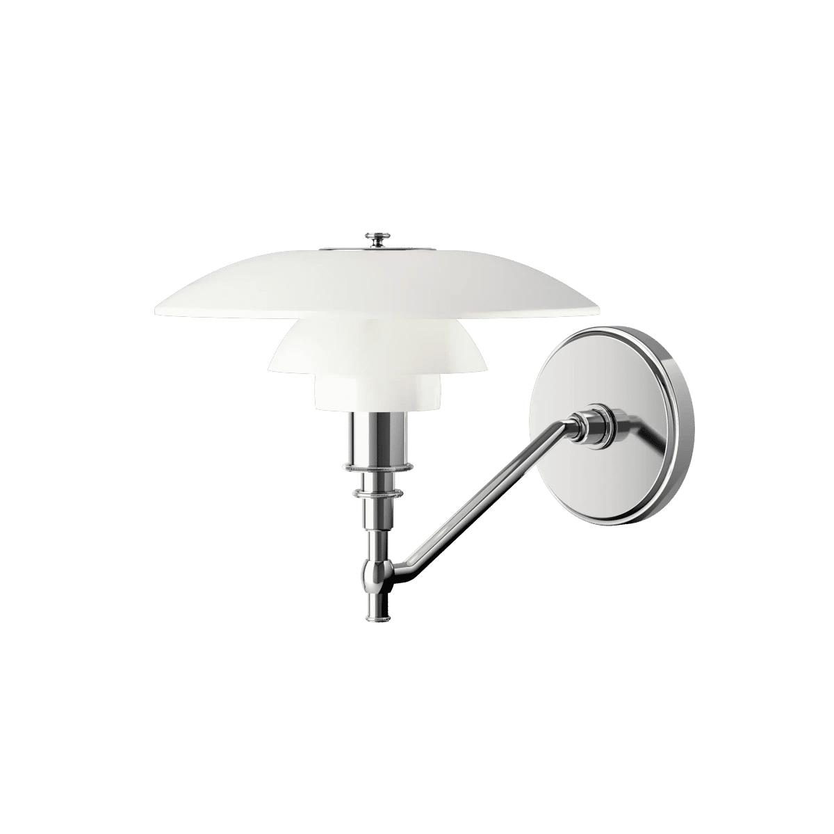 PH 3/2 Vegglampe – White opal glass Uten ledning / Uten bryter