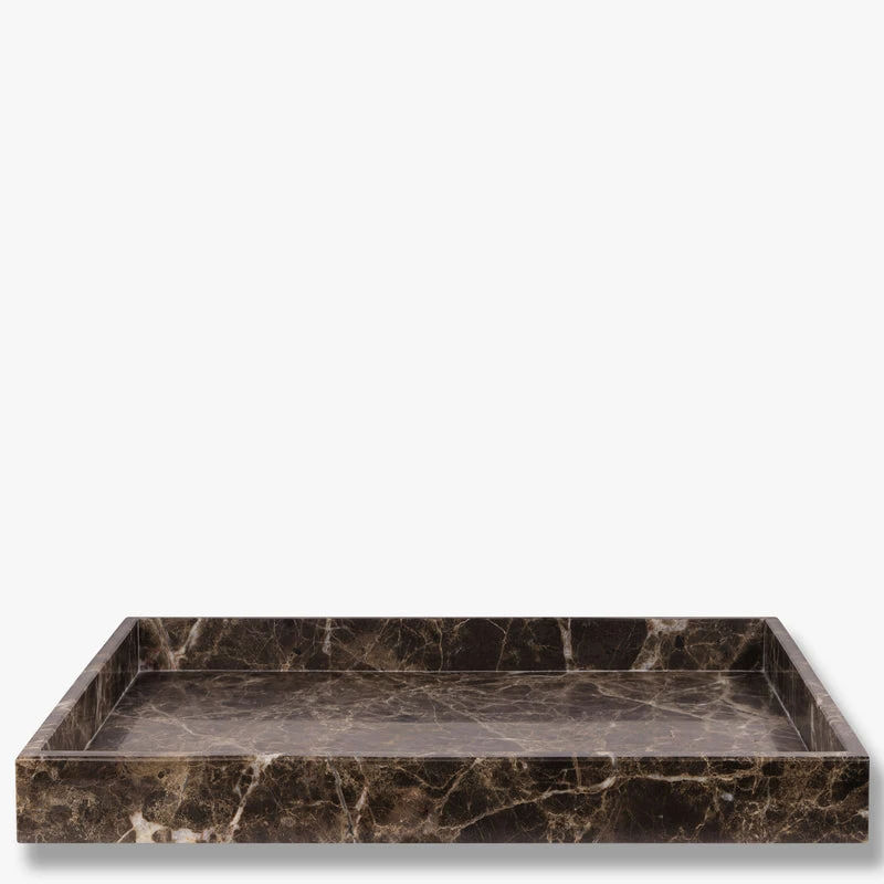 MARBLE dekorativ brett, large, Brown