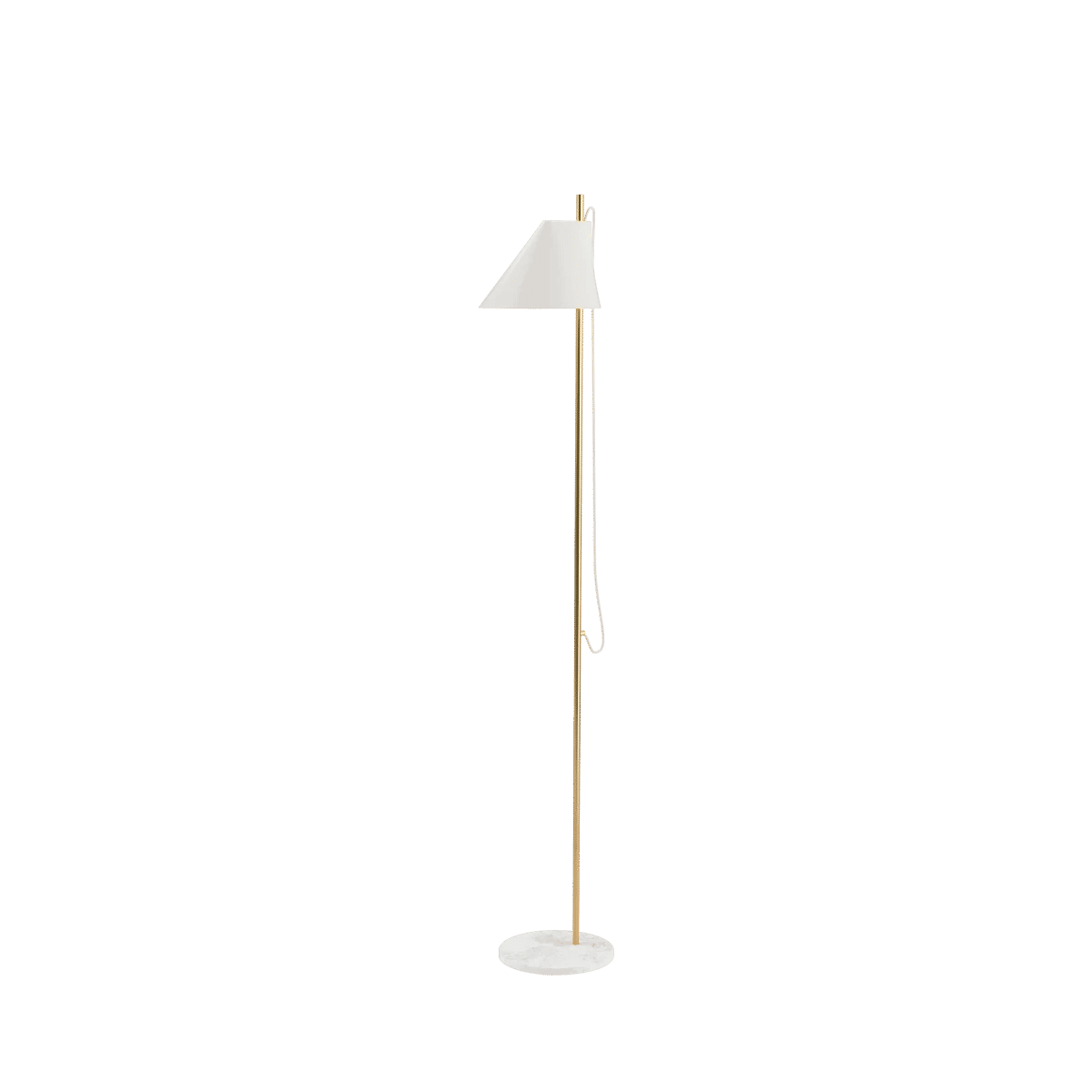 Yuh Gulvlampe – Brass/white