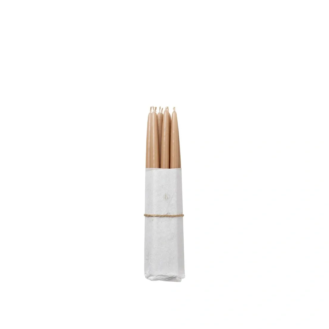 Smooth kronelys Walnut 21 cm, 10-pk