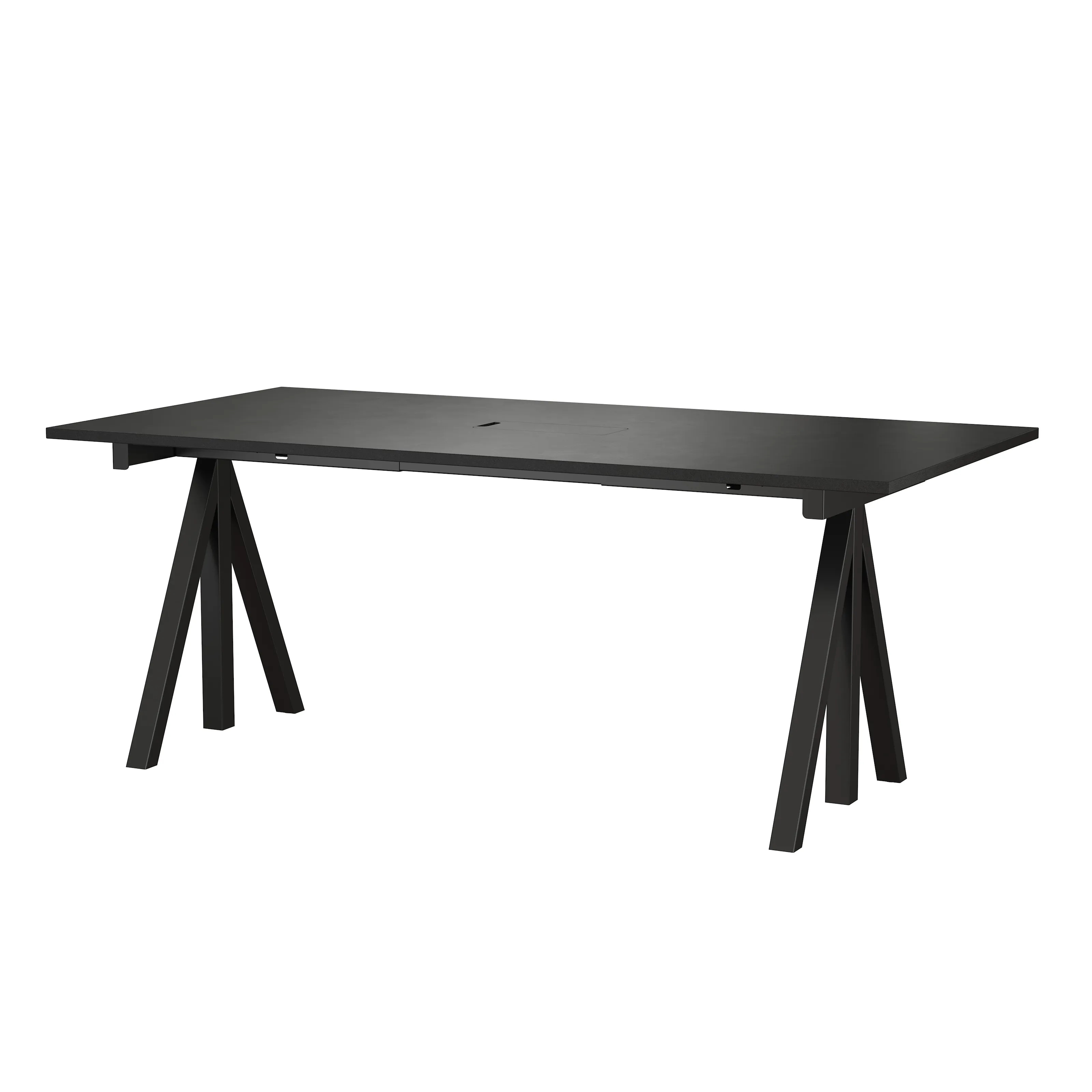 Arbeidsbord 180 x 90 svart – frittstående, arbeidsbord