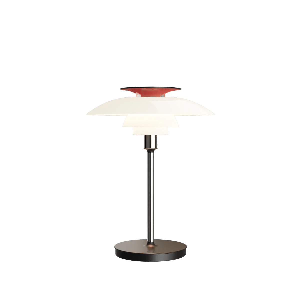 Opal white/high lustre chrome plated