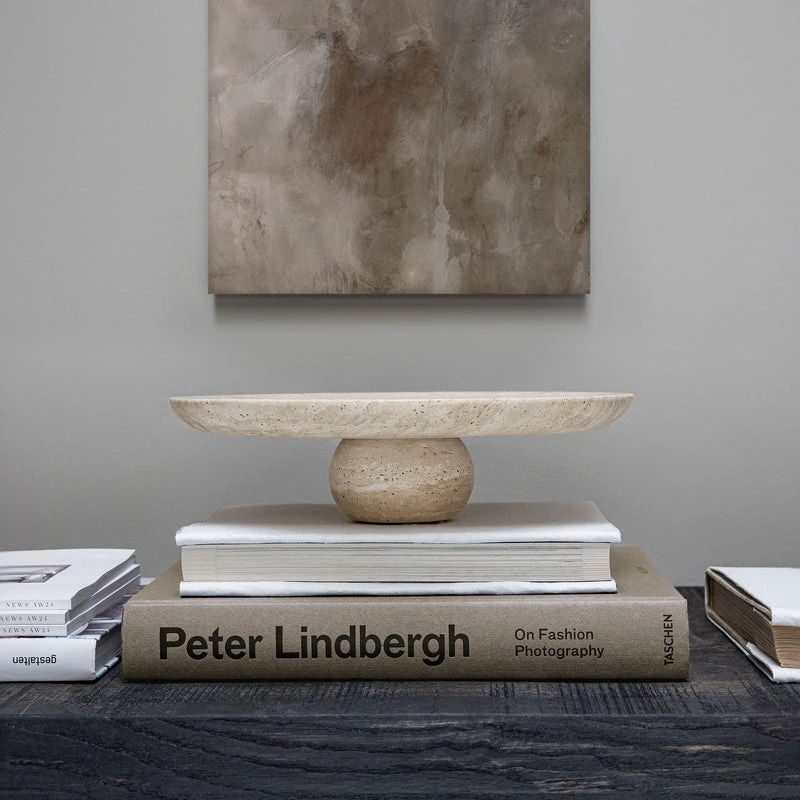 TRAVERTINE pidestall, Linen