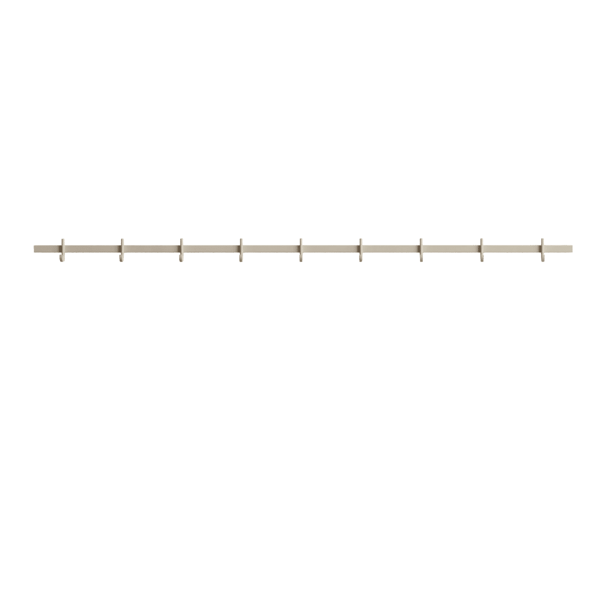 Relief knaggrekke, stor 123x4,7x5,2 Beige