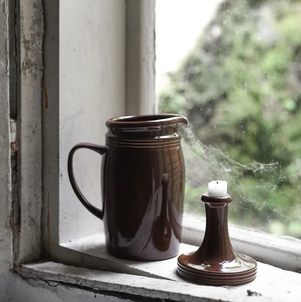 Lysestake H7cm Kaffe