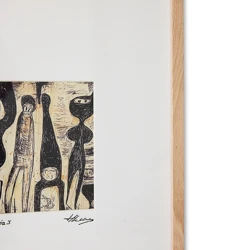Innrammet kunst, funky ninja