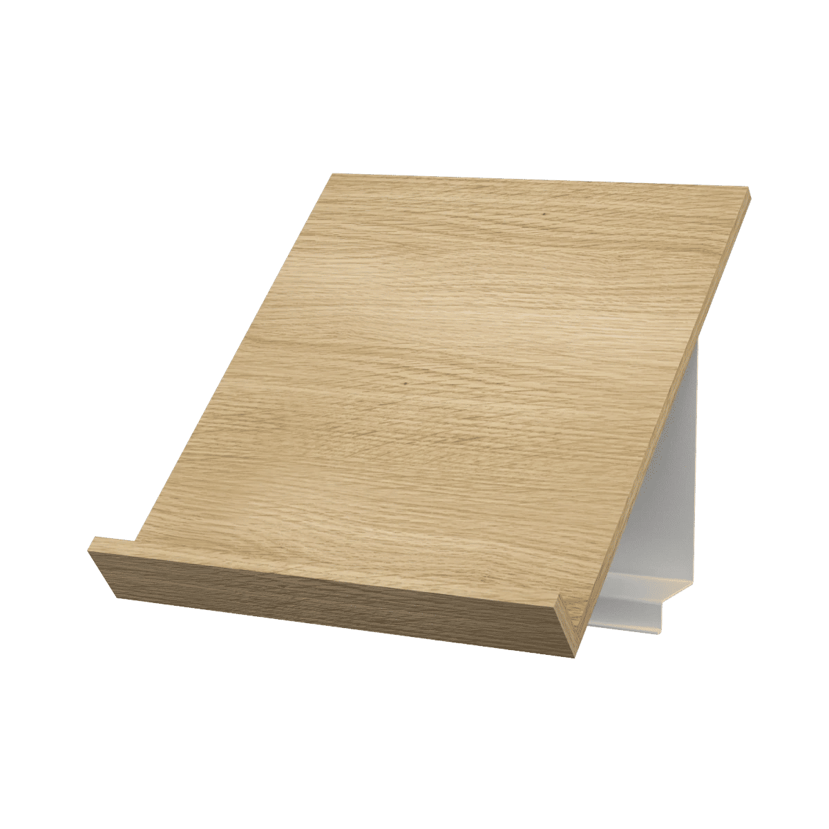 Pira magasinhylle 32,5x32,5x28 Hvit, Hvit eik