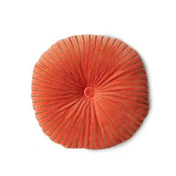 Rund ripple pute sienna (50x50cm)