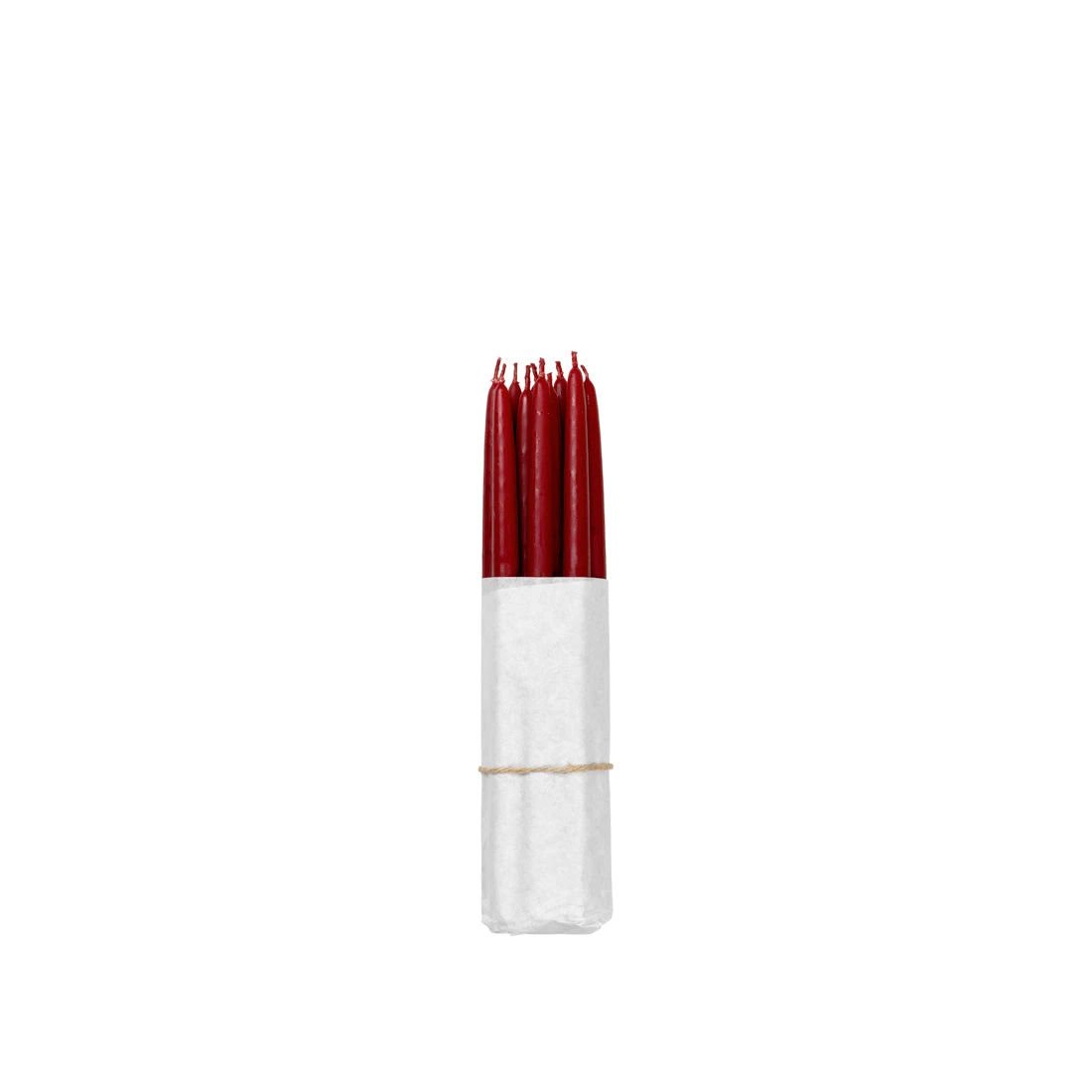 Smooth kronelys Burgunder 21 cm, 10-pk
