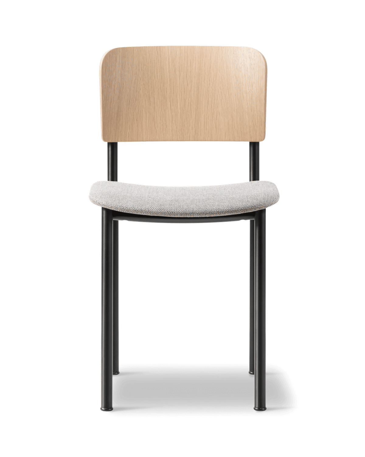 Plan Chair Seat Upholstered – Re-Wool 128 Eik lakkert, FSC Mix 70% Sort
