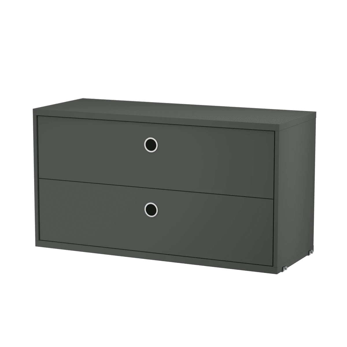 Kommode 78x30x42 Mørk grå